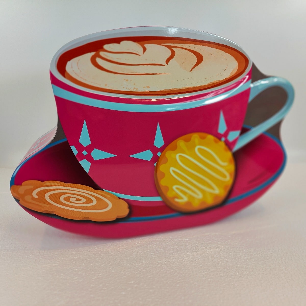 Silver Crane Lata de bolachas Cappuccino rosa Silver Crane Lata de bolachas Cappuccino rosa