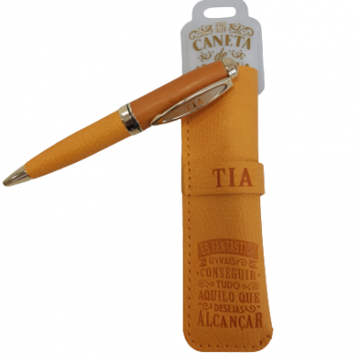 H&H - Caneta de Bambú com Bolsa Tia