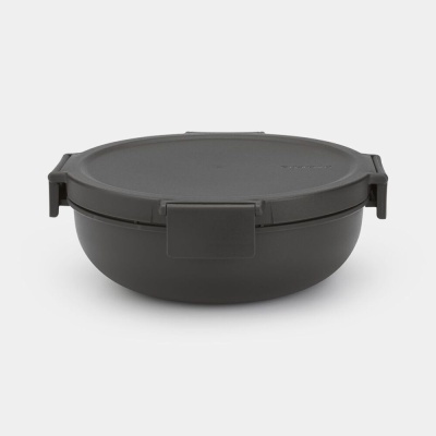Brabantia Caixa p/alimentos 1,3lts Cinza Escuro