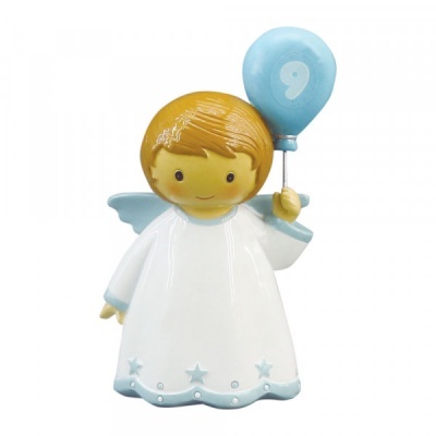 Little Drops of Water Anjo da Guarda c/ balão Aniversário azul