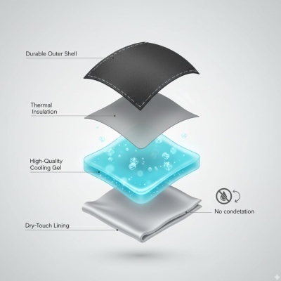 Vin Bouquet Manga Refrigeradora Antideslizante vermelha