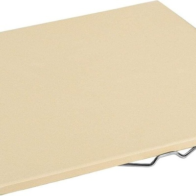 Kuchenprofi Pedra quadrada para pizza com suporte