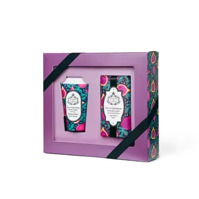 Essências de Portugal Coffret sab+creme mãos Figo e Groselha