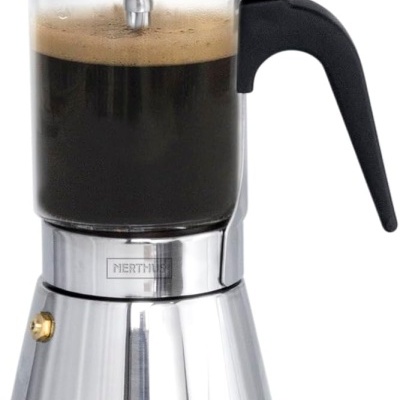 Nerthus Cafeteira de Indução vidro/inox 6chav.