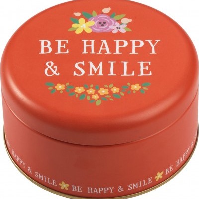 Conjunto de 2 latas Be Happy & Smile por RBV Birkmann