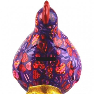 Pomme Pidou Mealheiro M galinha Claire – Roxo Corações