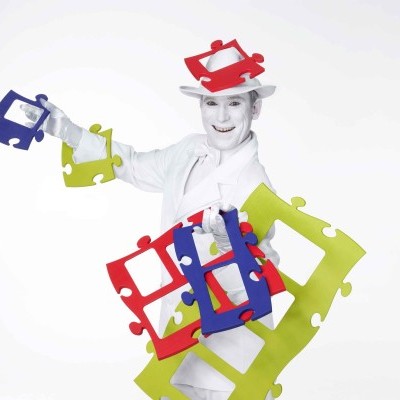 Country Living Moldura Puzzle+ 4fotos (2x 10x15cm; 2x 13x18cm)  natural