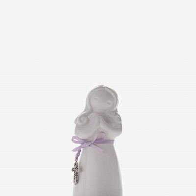 Rosa Malva Comunhão menina branca