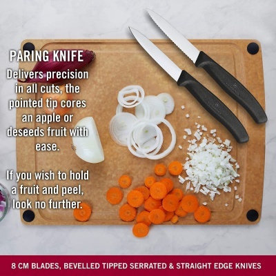 Victorinox Set 3 facas pretas