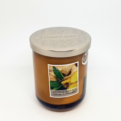 Heart & Home Vela Frasco grande  Gengibre & Erva-Limão