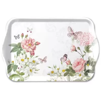Ambiente Tabuleiro de melamina 13x21 cm Amelia white