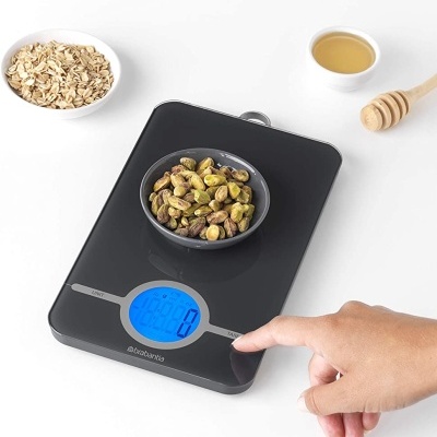 Brabantia Balança de cozinha TASTY+ - Cinza Escuro