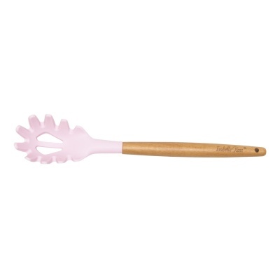 Isabelle Rose Colher de esparguete mad/silicone rosa pastel