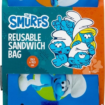 Nerthus Saco para Sandes Reutilizável Smurfs