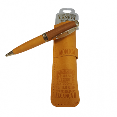 H&H - Caneta de Bambú com Bolsa Mónica