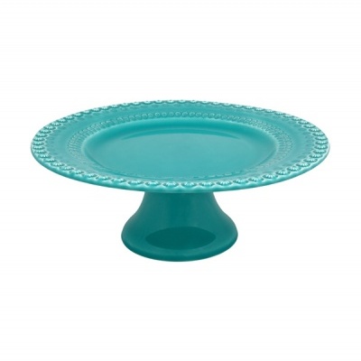 Bordalo Pinheiro Fantasia - Prato c/ Pé 28 Verde Água