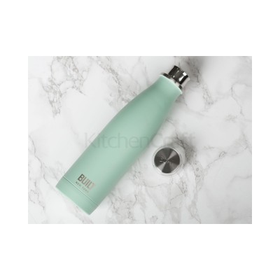 Built NY Garrafa de água de aço inoxidável de parede dupla 500m Menta
