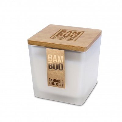 H&H Bamboo Vela grande 210g Bamboo & Ginger Lily