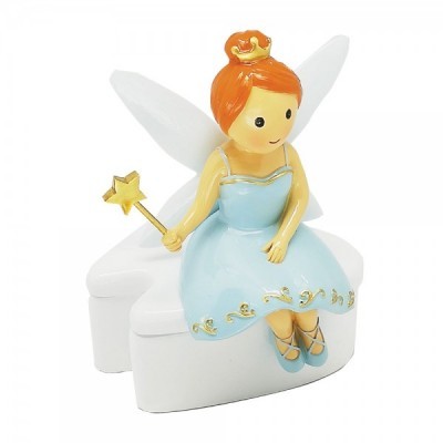 Fada dos Dentes sentada (azul) Little Drops of Water