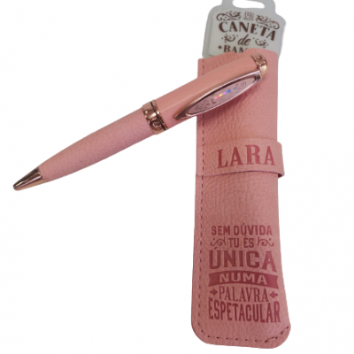 H&H - Caneta de Bambú com Bolsa Lara