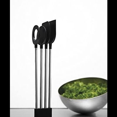 NUTS Set 4 Utensílio Cozinha inox/silicone verde