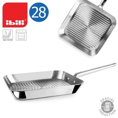 Ibili Grelhador Ondulado 5ply Element 28cm