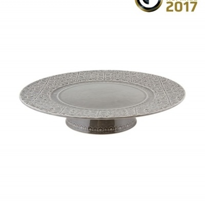 Bordallo Pinheiro Rua Nova - Prato com Pé 34 Antracite