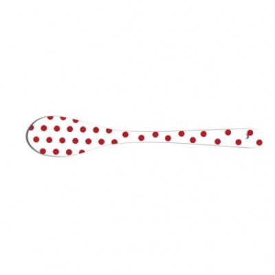 Isabelle Rose Colher de porcelana bolinhas vermelhas Polka