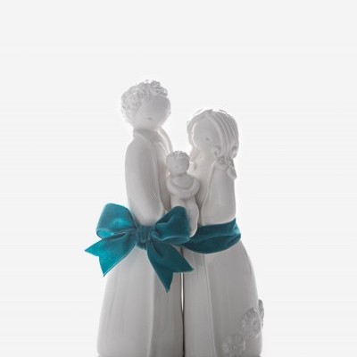 Rosa Malva Presépio Natal branco PN19