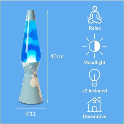 Fisura Candeeiro de Lava Bullet – Mapa Mundo