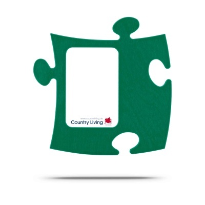 Country Living Moldura Puzzle+ 9x13cm verde