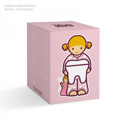 Fada dos Dentes com Menina (rosa) Little Drops of Water