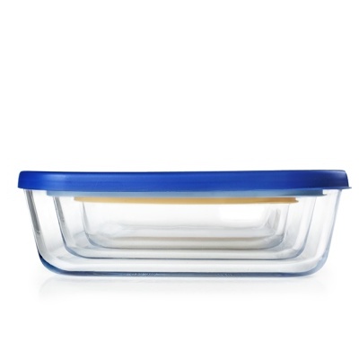 Ibili Set 3caixas vidro quadradas