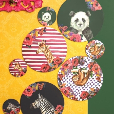 Mikasa Wild at Heart Set 4bases p/copos