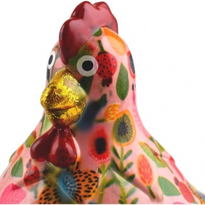 Pomme Pidou Mealheiro M galinha Claire – Rosa Folhinhas