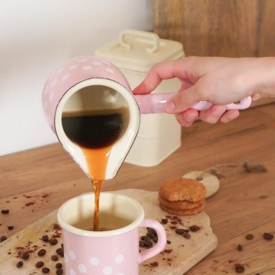 Isabelle Rose Cafeteira esmalte 500ml Rosa pastel