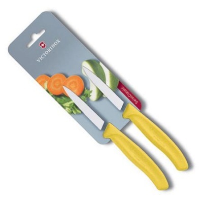 Victorinox Set 2 facas de verduras amarelas Victorinox Set 2 facas de verduras amarelas