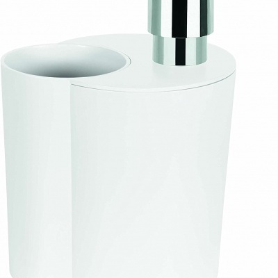 Spirella  Sun & Moon 2 em 1 Dispensador de sabão + copo branco