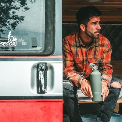 Nerthus Garrafa térmica 750ml Sport Series green