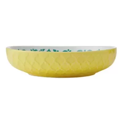 Mikasa Taça Amarelo Azul Geométrico 21cm