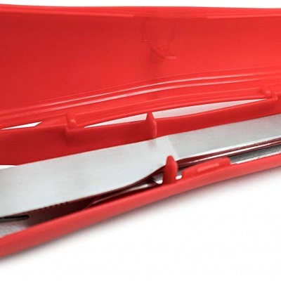 Nerthus Conjunto de talheres de aço inoxidável com estojo