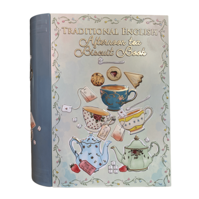 Silver Crane Lata de bolachas/Chá Livro