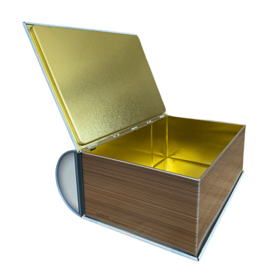 Silver Crane Lata de bolachas/Chá Livro