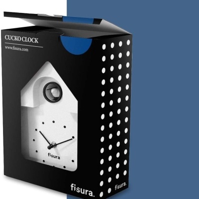 Fisura Relógio Cuco Casa branca com Mostrador