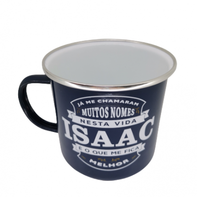 H&H Grande Homem canecas esmaltadas Isaac