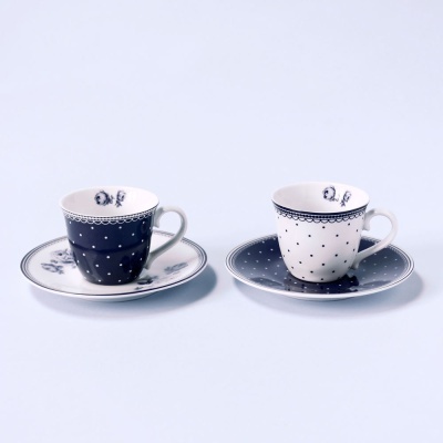 Katie Alice  Set 2 chávenas de café Vintage Índigo