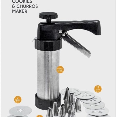 Nerthus Prensa p/ bolachas tipo pistola 21pçs