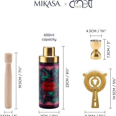 Mikasa x Sarah Arnett Set Cocktail 4pçs