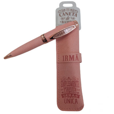 H&H - Caneta de Bambú com Bolsa Irmã