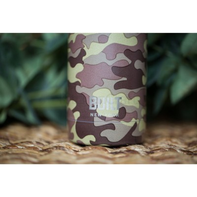Built NY Garrafa de água de aço inoxidável de parede dupla 500ml Camo